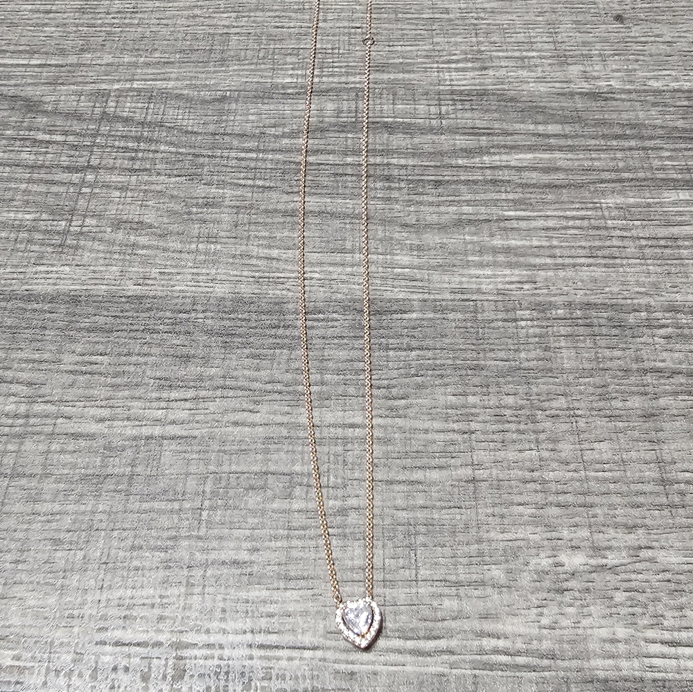Authentic Pandora Sparkling Heart Collier Necklace - Picture 6 of 10